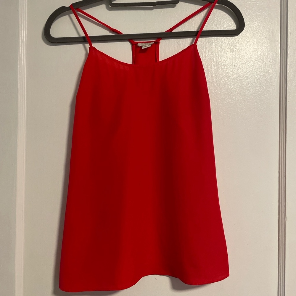 J. Crew Red Spaghetti-Strap Camisole size 0 - Picture 3 of 11